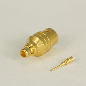 MMCX straight male semi-rigid cable connector