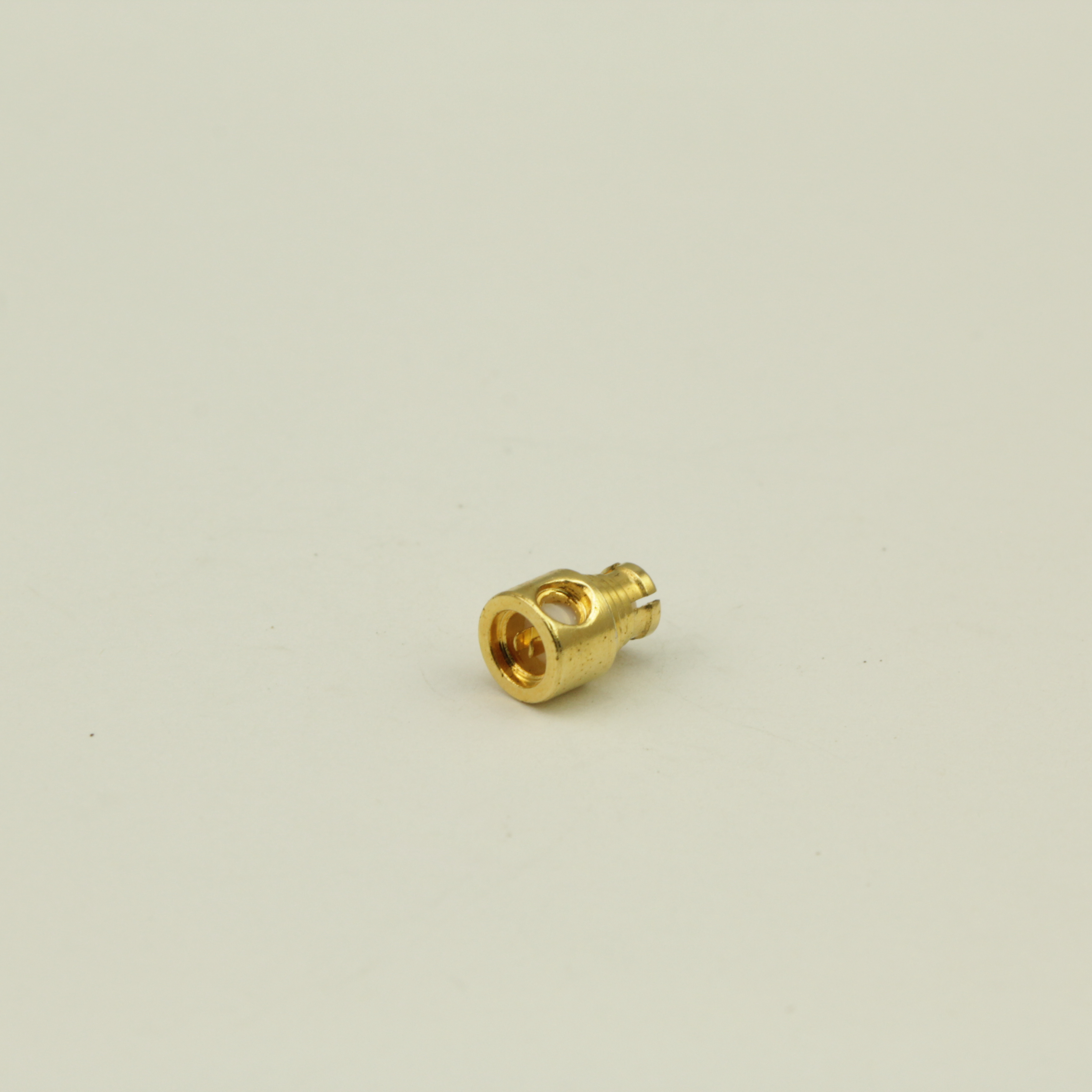SMP right angle female semi-rigid cable connector