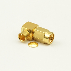 SSMA right angle male semi-rigid cable connector