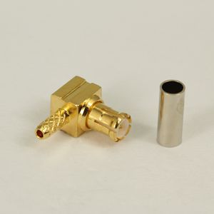 MCX right angle male flexible cable connector 