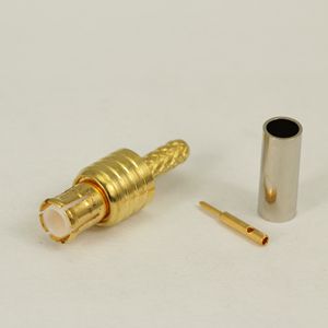 MCX straight male flexible cable connector 