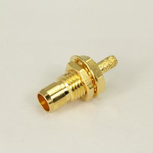 BMA straight male flexible cable bulkhead connector