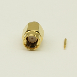 SSMA straight male semi-rigid cable  connector 