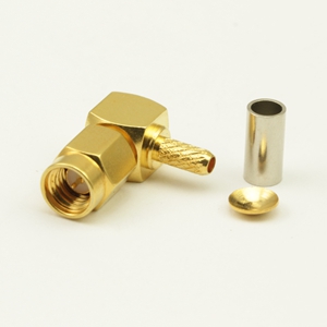 SSMA right angle male flexible cable connector