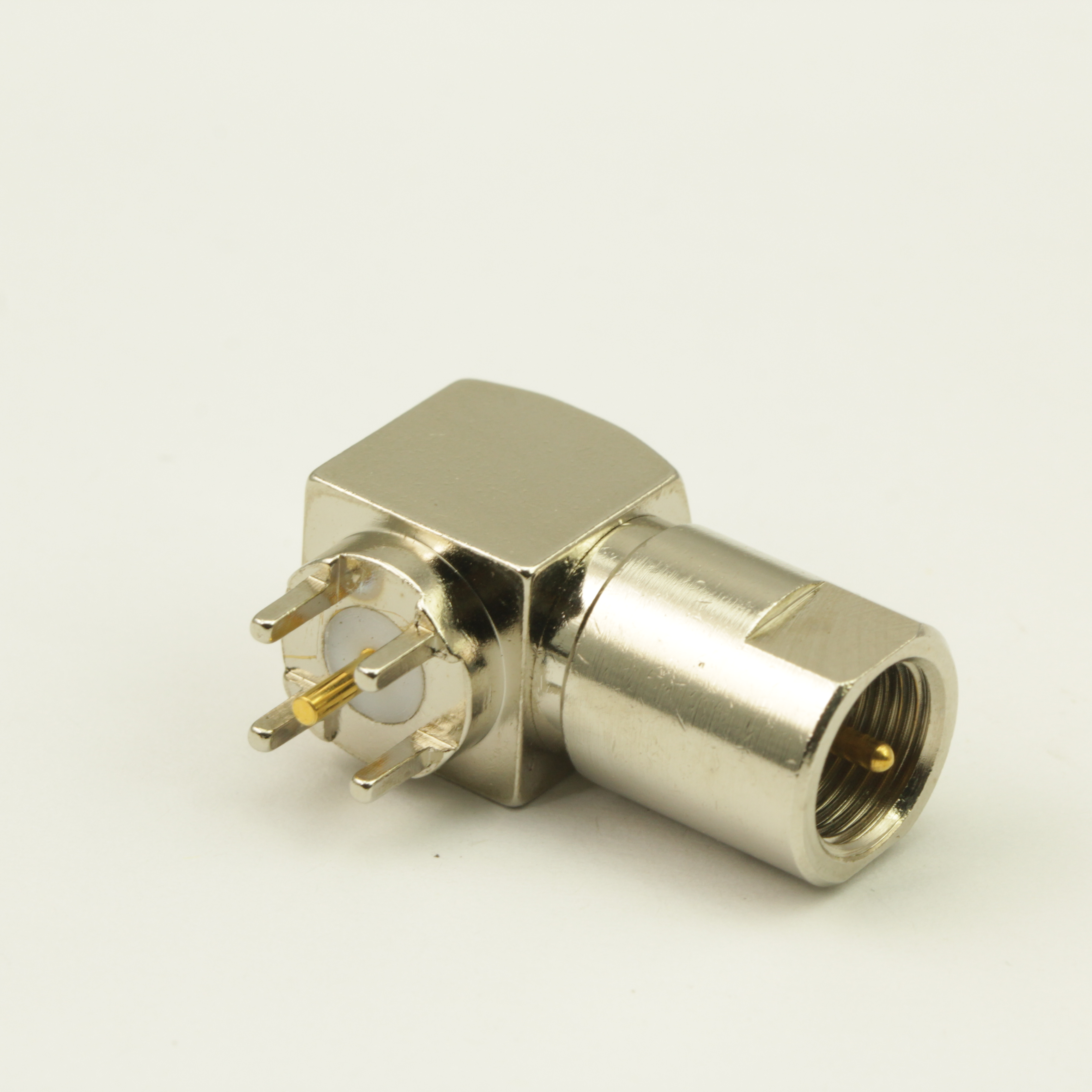 FME right angle PCB male connector