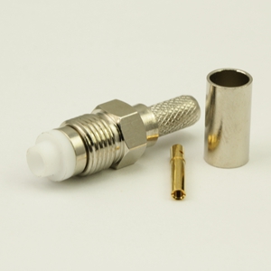 FME straight female flexible cable connector